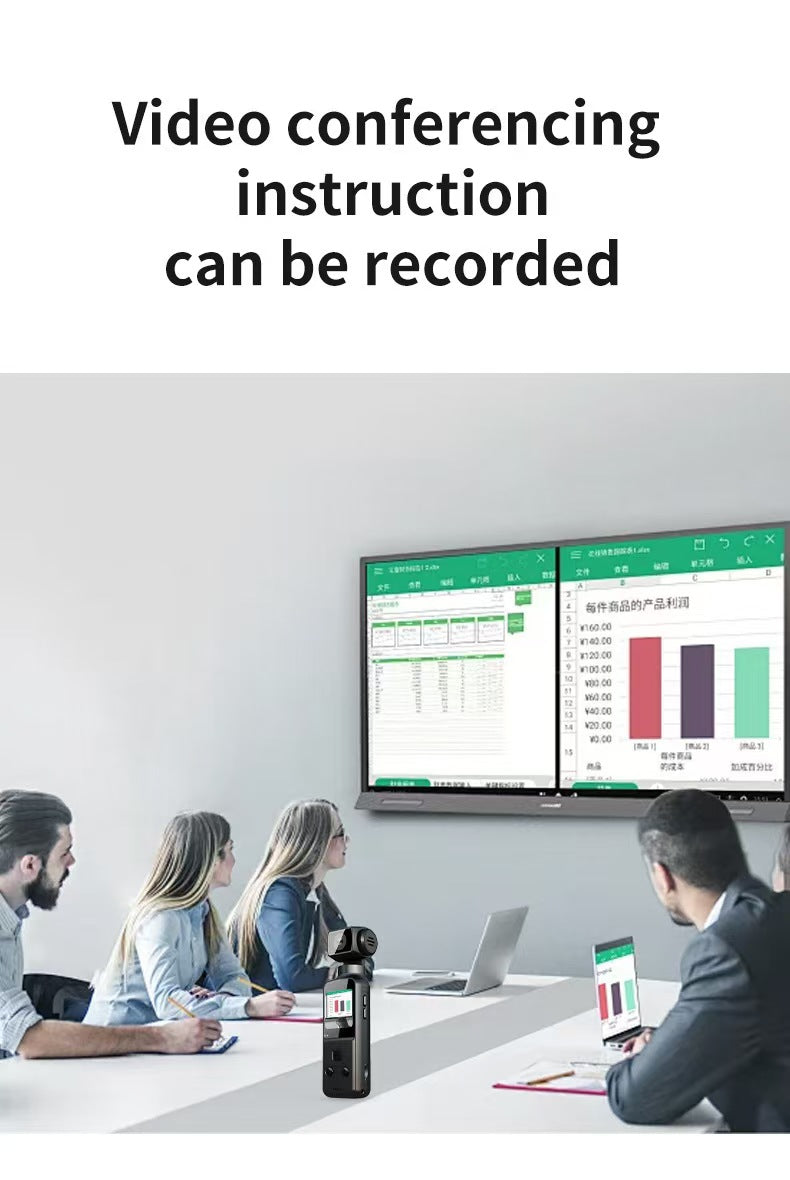 4K Ultra HD Anti-Shake Pocket Camera, Outdoor Waterproof Cycling DV with 270° Rotatable Screen for Vlogging & Action.