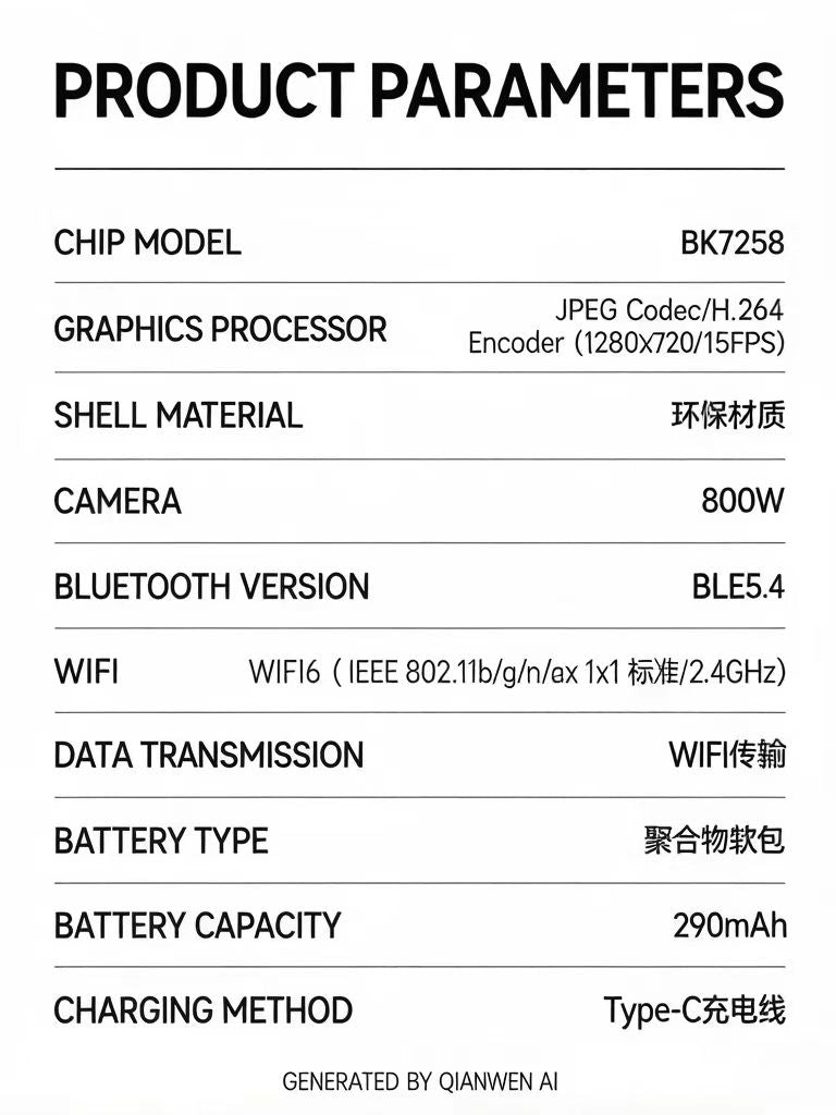 AI Smart Glasses 8MP Multifunctional HD Photo Capture Video Recording Object Recognition Call Function with Data Transmission, Model M89.