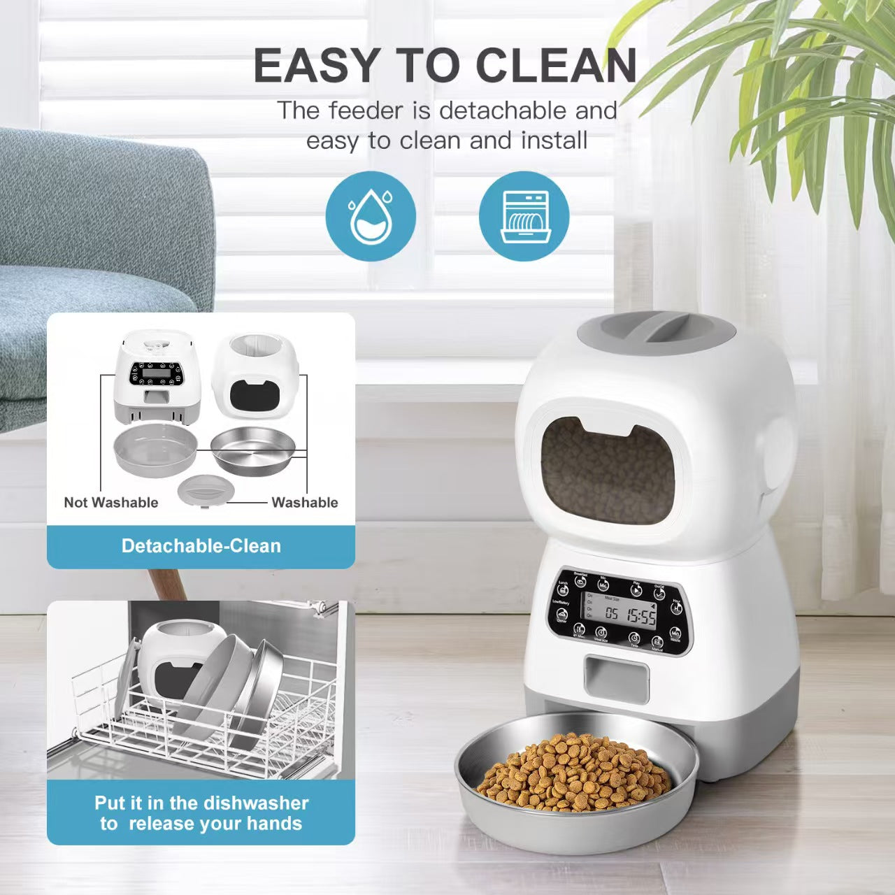3.5L Smart WiFi Automatic Feeder for Cats and Dogs