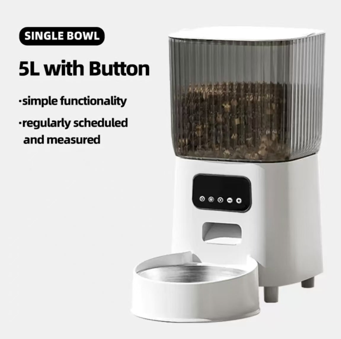 Smart Pet Feeder with Camera, Automatic for Cats