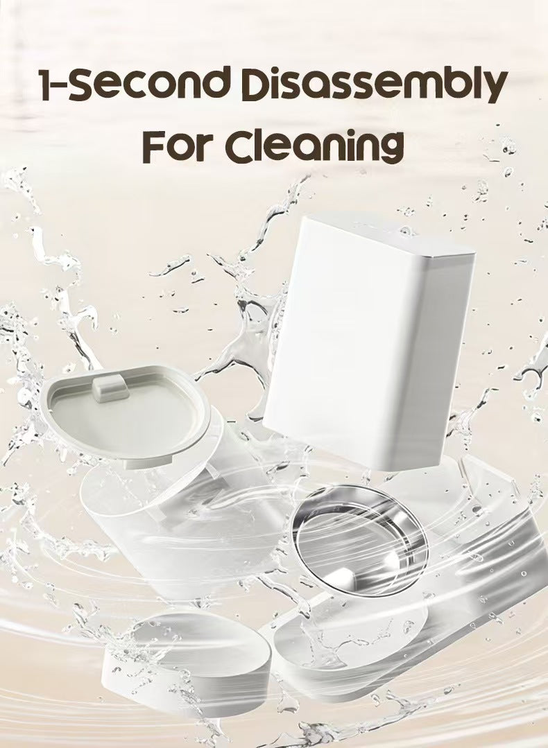 2-in-1 Cordless Automatic Feeder & Waterer with Constant Temperature, All-in-One Unit for Cats and Dogs