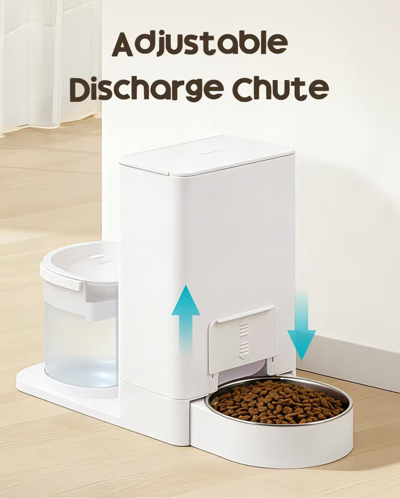 2-in-1 Cordless Automatic Feeder & Waterer with Constant Temperature, All-in-One Unit for Cats and Dogs