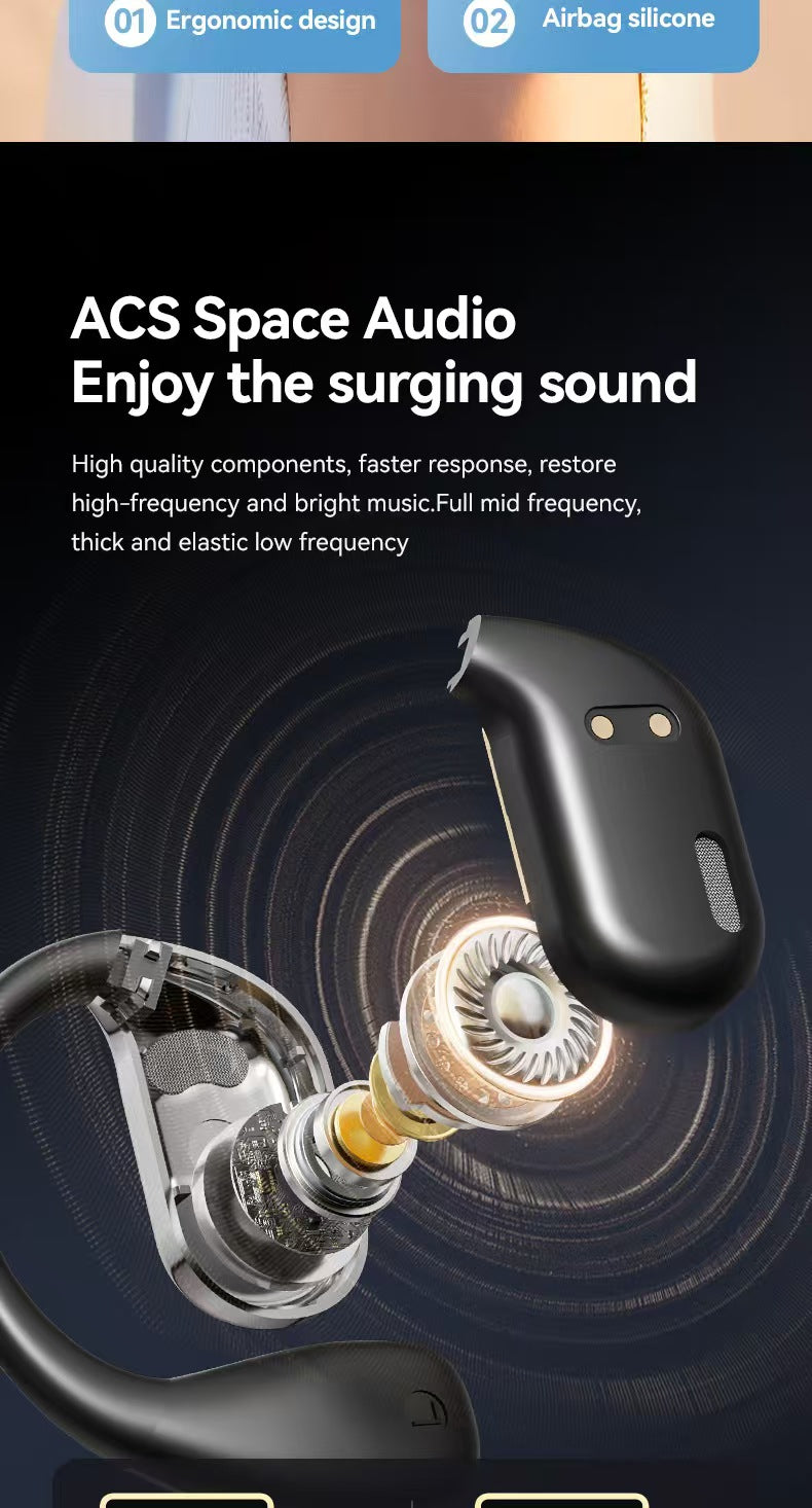 M75 Open-Ear OWS Bluetooth Headphones with AI Smart Two-Way Real-Time Translation