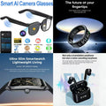4-in-1 Ultimate Smart AI & Lifestyle Bundle: Smart AI Camera Glasses, Smart Ring, Ultra-Slim Smartwatch & ENC Translation Earbuds