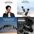 4-in-1 Smart Lifestyle Bundle | Smart Glasses + 4K Action Camera + Ultra-Slim Smartwatch + IPX7 Waterproof Earbuds